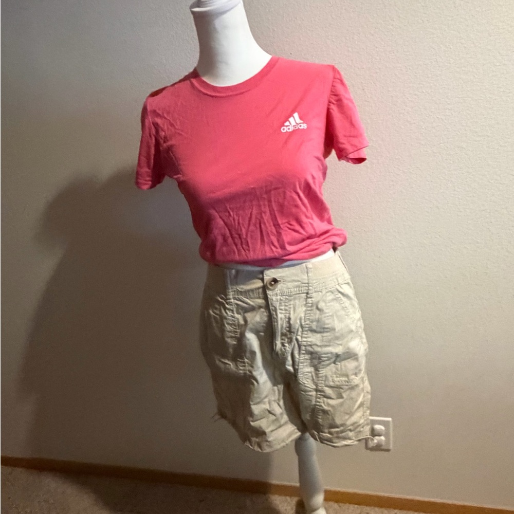 adidas Pink Short Sleeve Logo Tee 2 pieces set